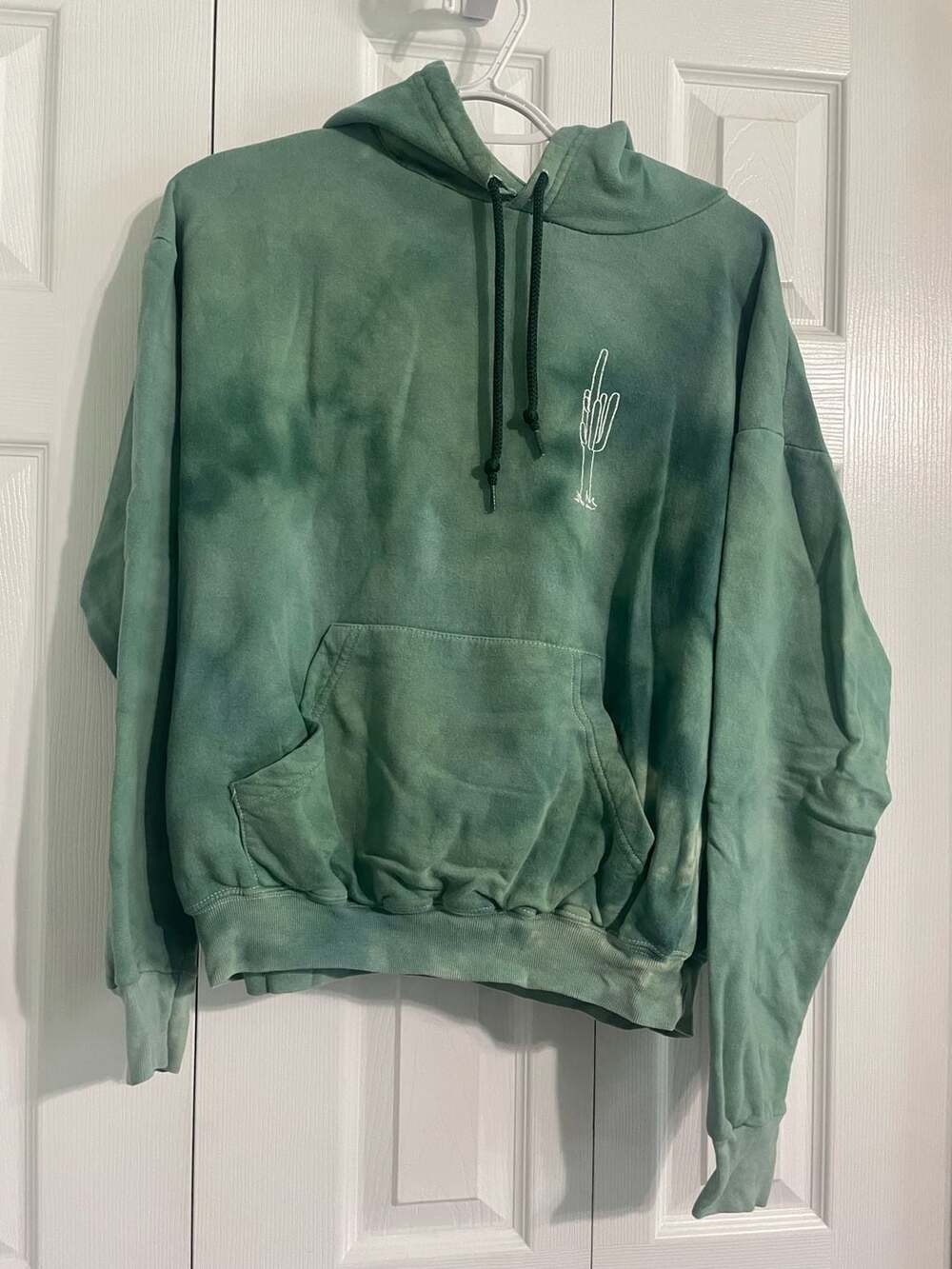 Green Tye-Dye Cactus Hoodie